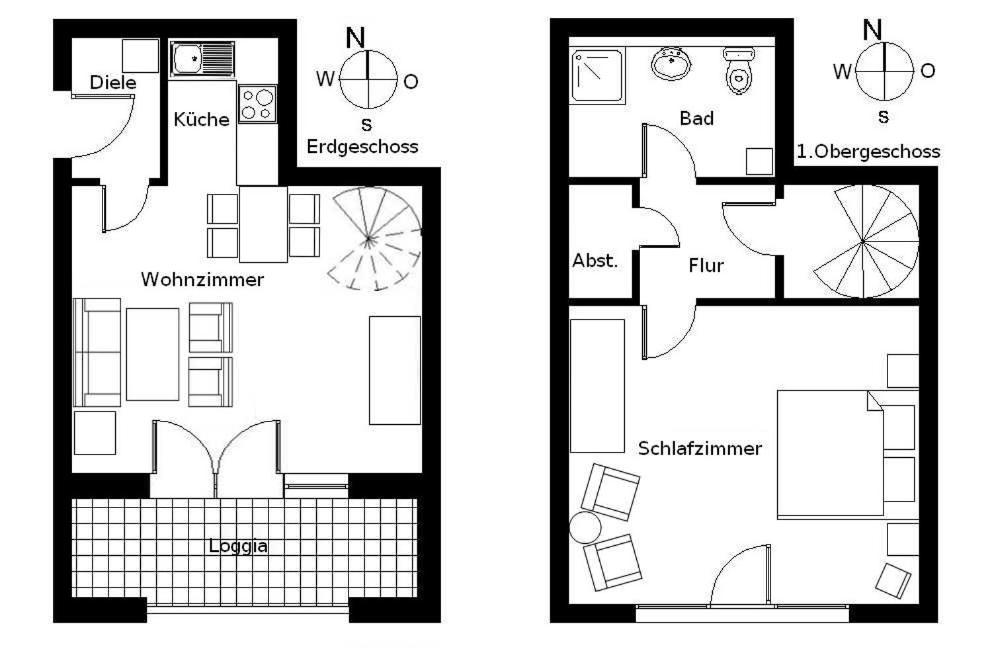 Ferienwohnung 1 04 Inselstrand 제바트헤링스도르프 외부 사진